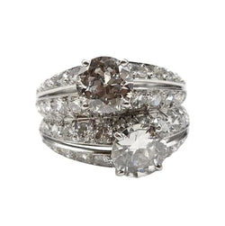 "Toi & Moi" Ring in Platinum and Diamonds