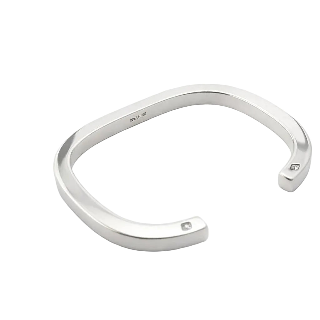 DINH VAN Silver Bangle Bracelet