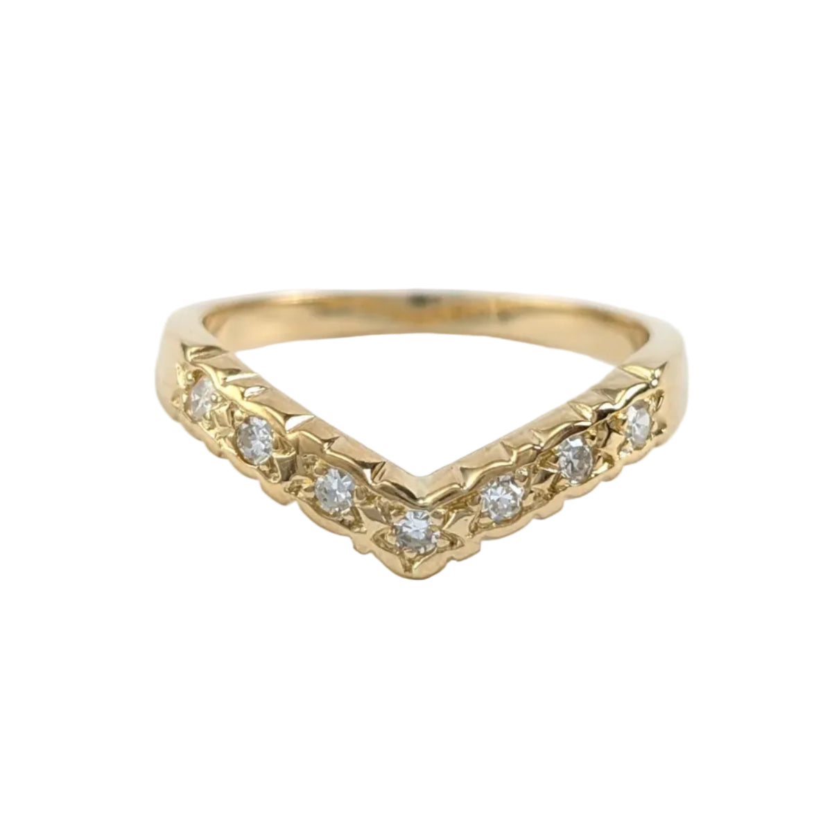Yellow Gold and Diamond Ring