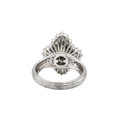 Bague Cocktail en platine et diamants