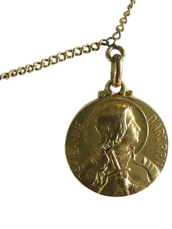 Yellow Gold Necklace with 5 Medals