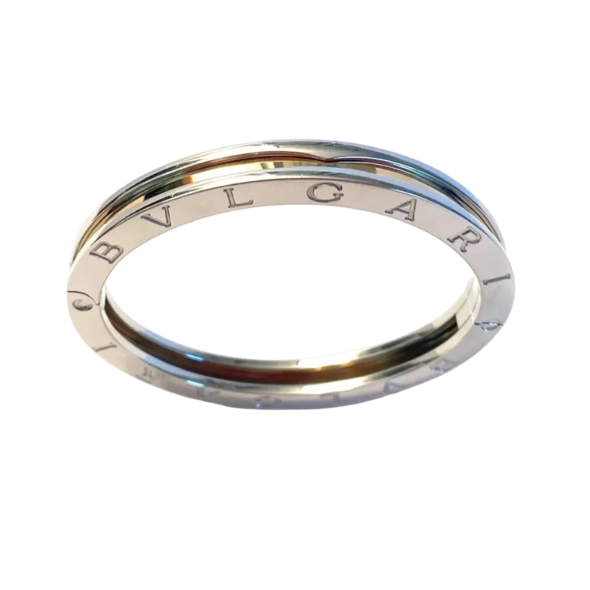 BULGARI "B.Zero1" Bangle in Yellow Gold and Steel