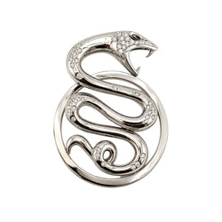BOUCHERON "Trouble Serpent" GM Pendant in white gold and diamonds
