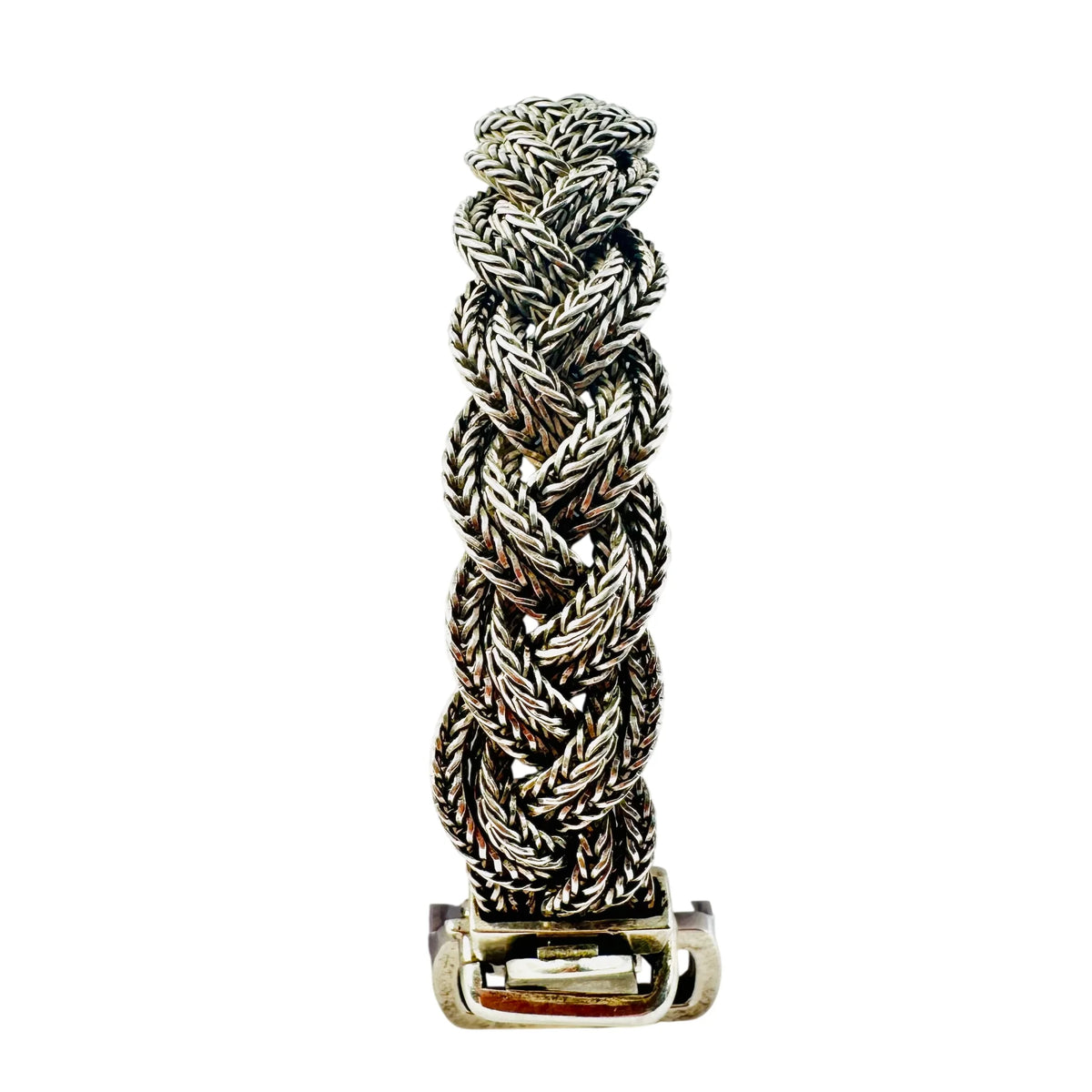 HERMÈS "Étrier" Silver Bracelet