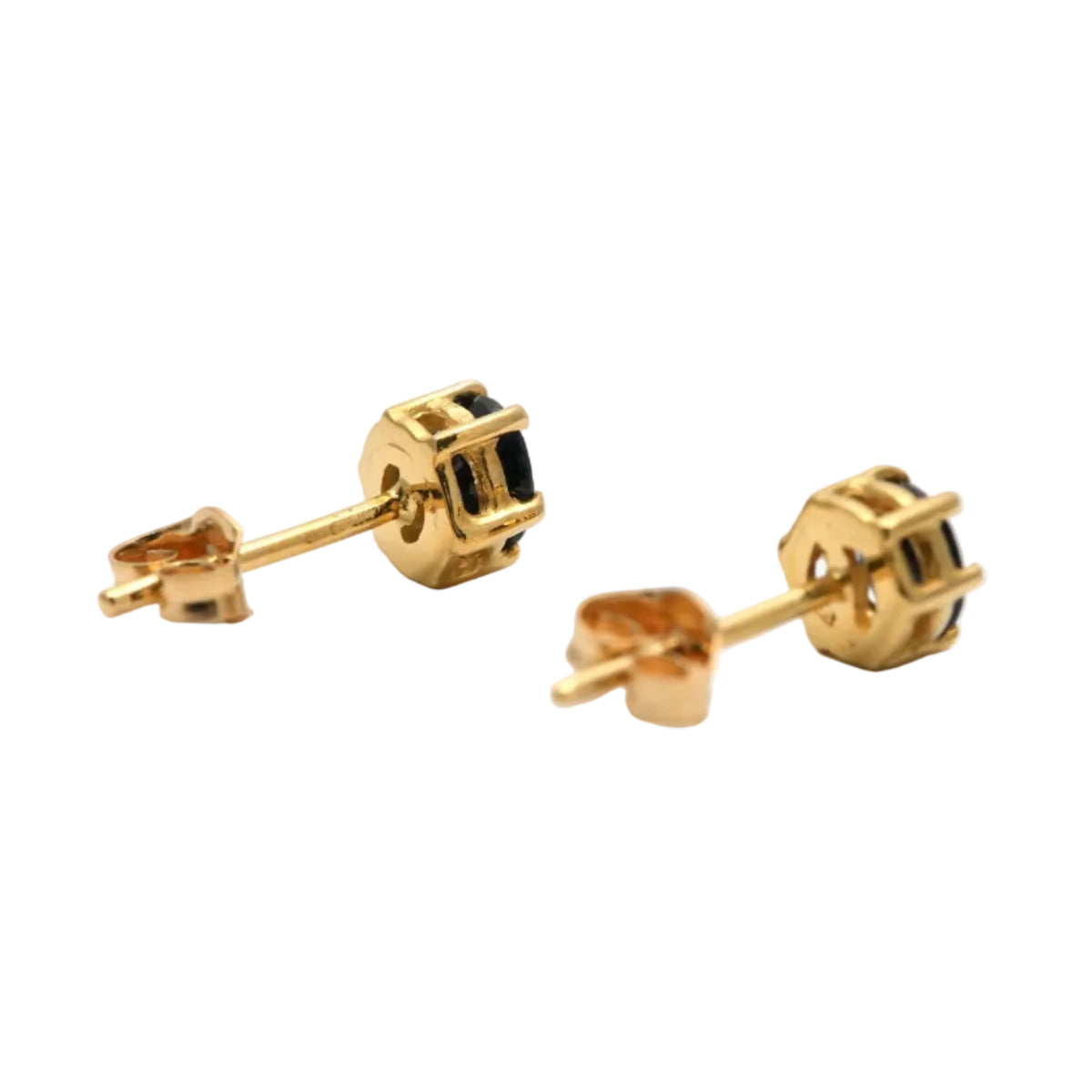 Yellow Gold Earrings with Sapphires