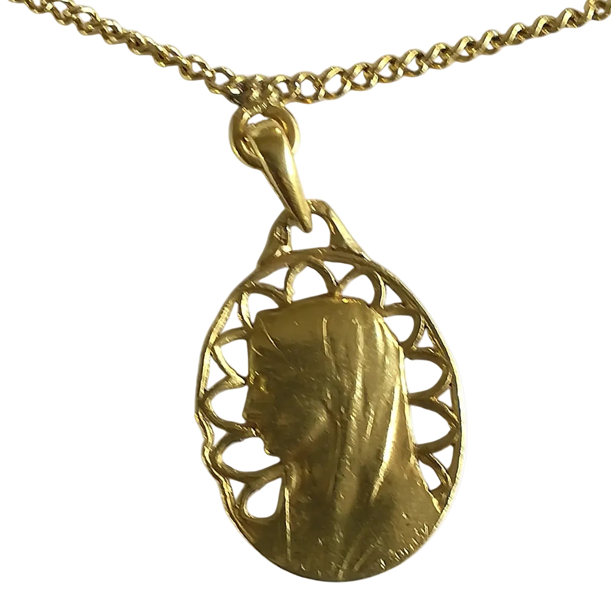 Yellow Gold Necklace with 5 Medals