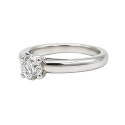 White Gold Solitaire Ring with Diamond