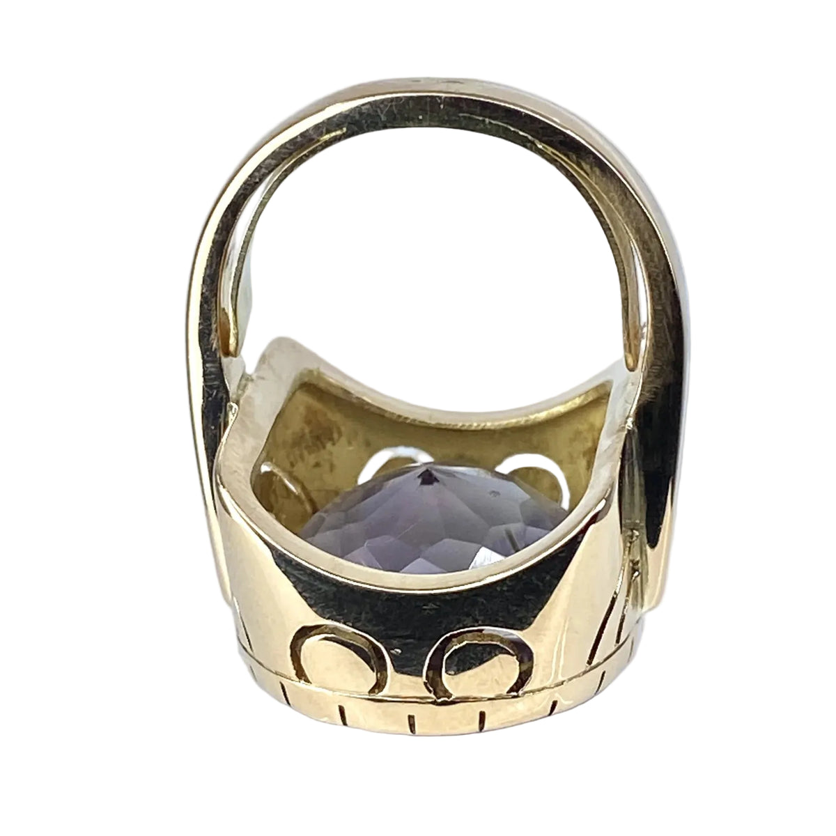 Yellow Gold and Amethyst Cocktail Ring