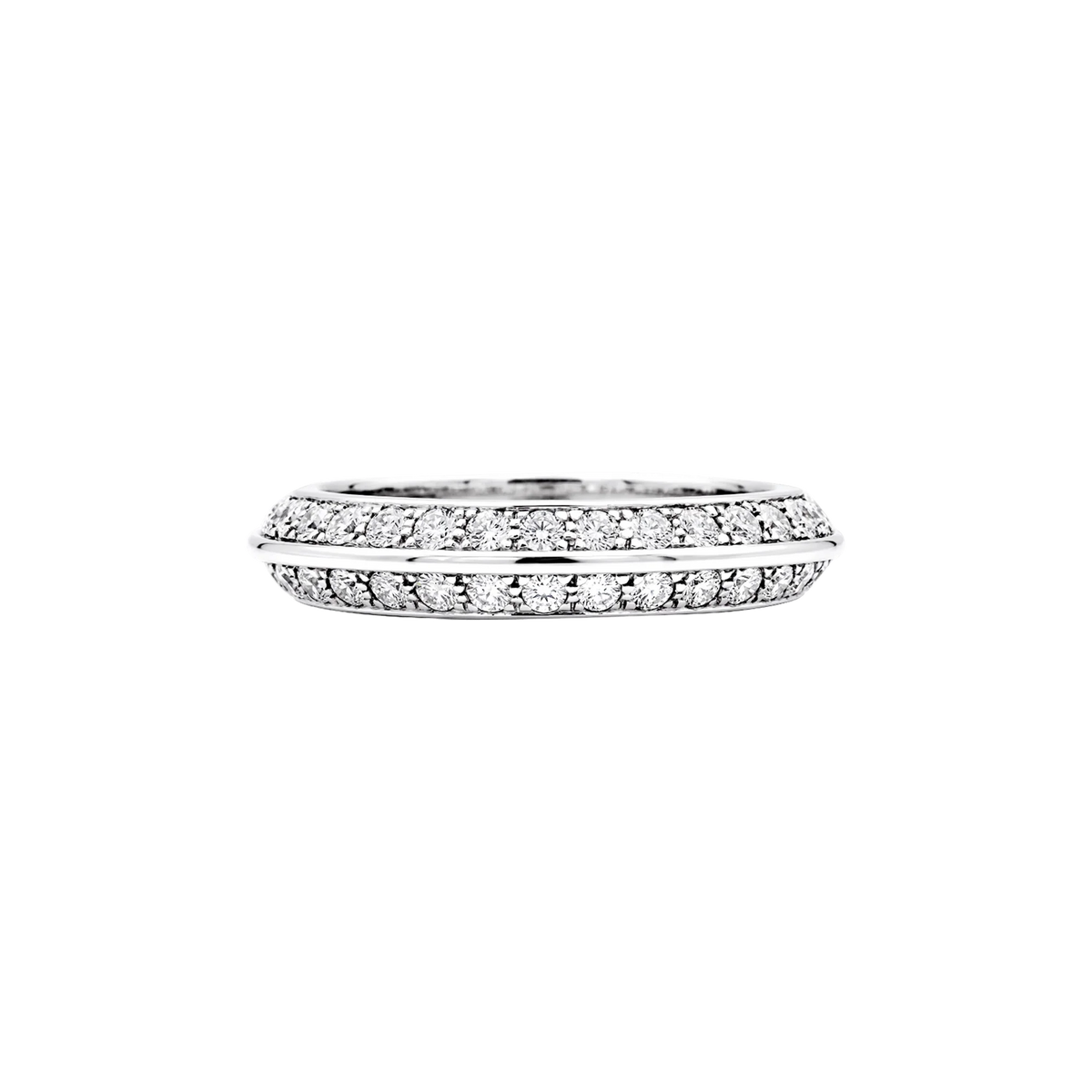 BOUCHERON "Éternelle" Wedding Band in white gold and diamonds