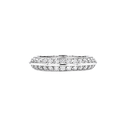 BOUCHERON "Éternelle" Wedding Band in white gold and diamonds