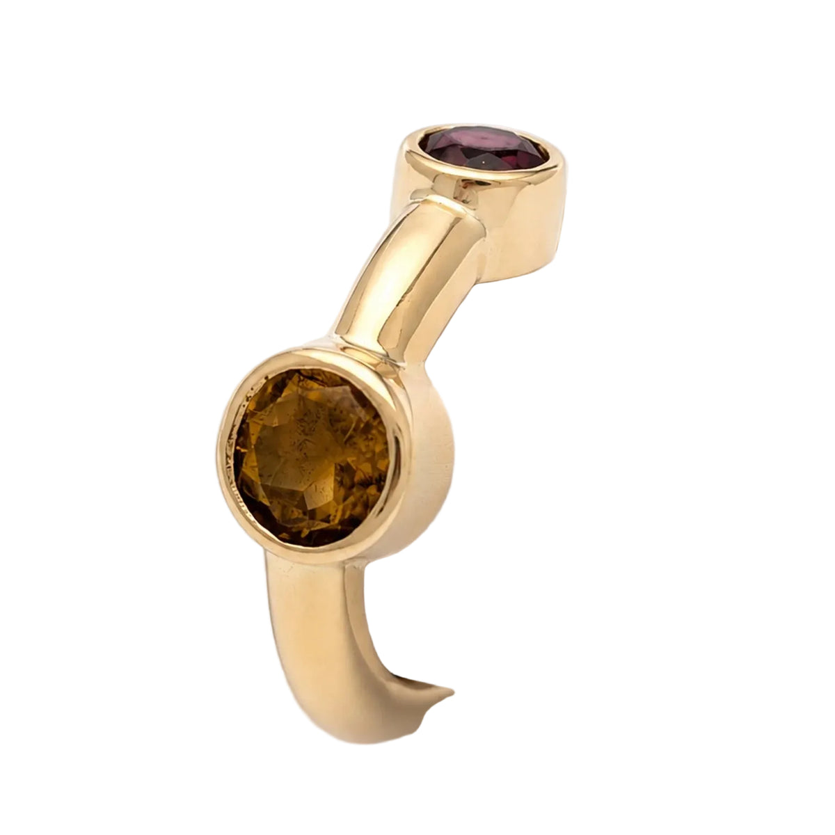 "Toi & Moi" Ring in Yellow Gold and Tourmalines
