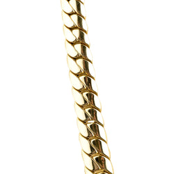 Yellow Gold Link Necklace with Diamonds