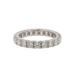 White Gold and Diamond Wedding Band