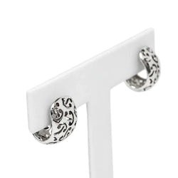 POIRAY Hoop Earrings in White Gold