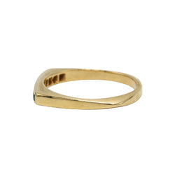 Yellow Gold and Emerald Wedding Band