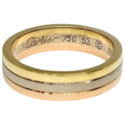 Bague Alliance CARTIER Vendôme Louis Cartier en or blanc, or jaune et or rose