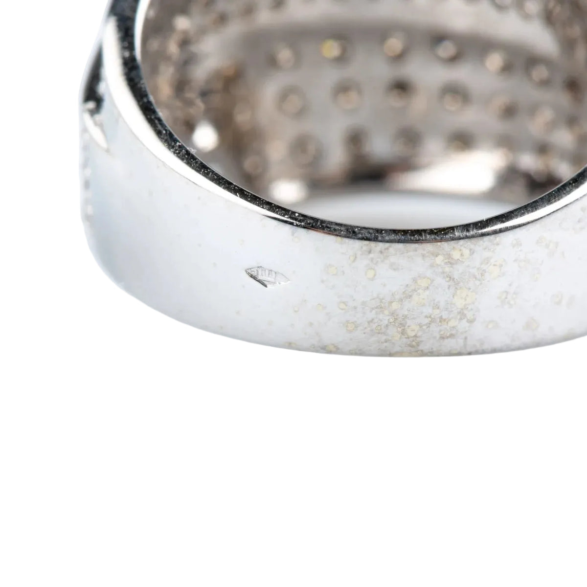 Yellow Gold and Diamond Pave Ring