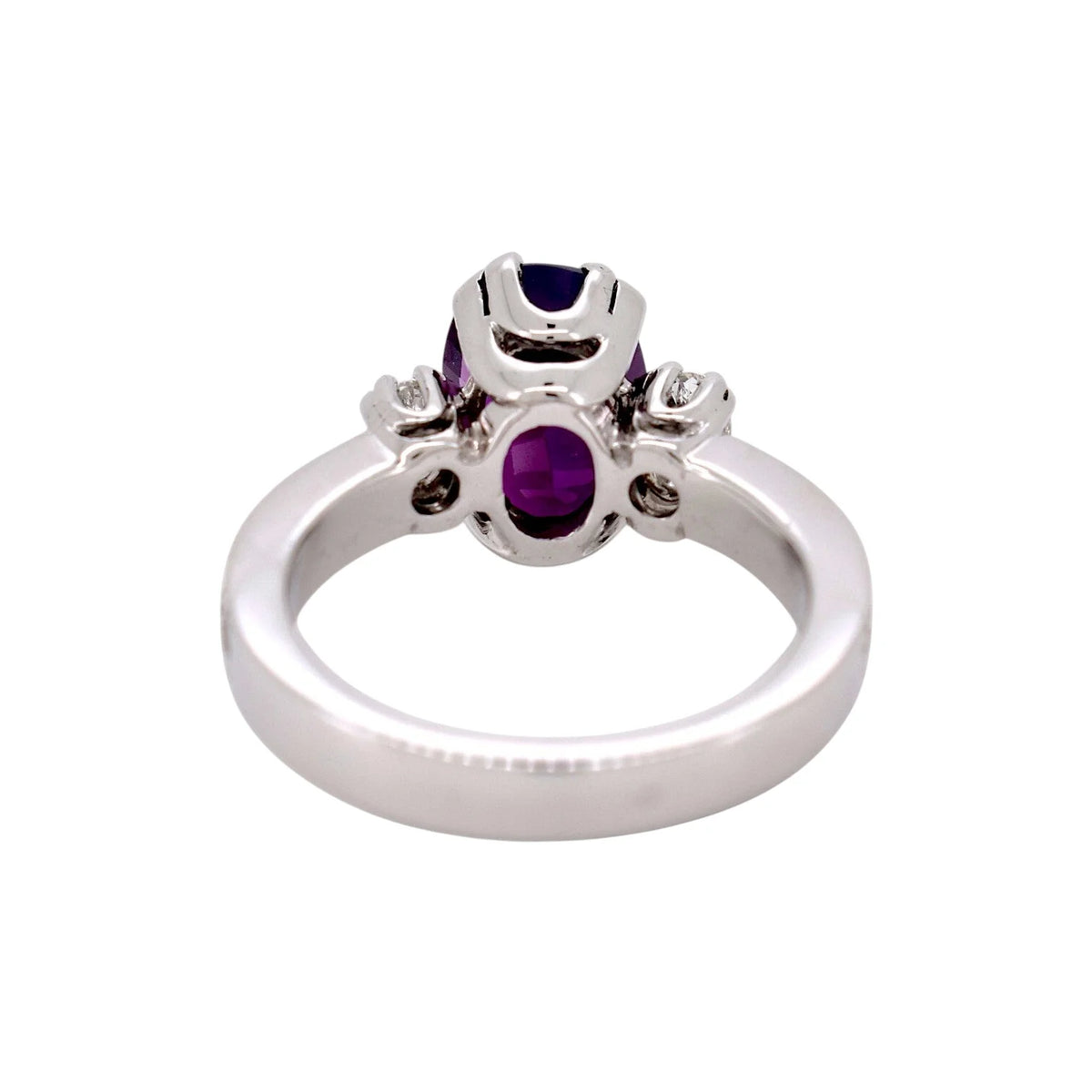 Bague Trilogie en or blanc, saphir et diamants