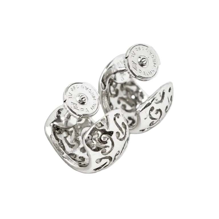 POIRAY Hoop Earrings in White Gold