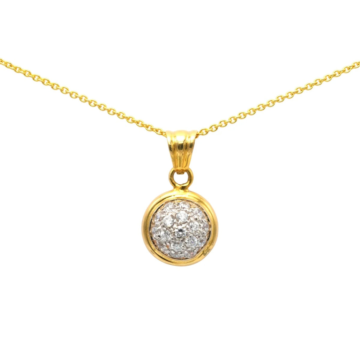 Yellow Gold and Diamond Pendant