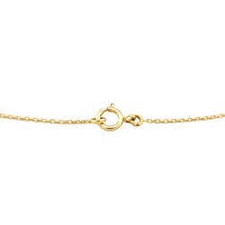 Yellow Gold Necklace with Emerald Pendant