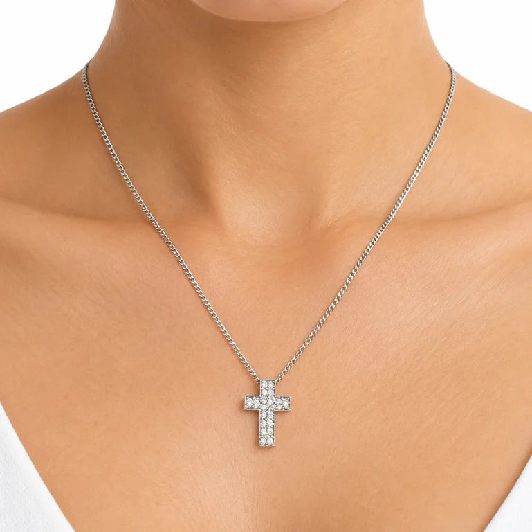 Collier Pendentif en or blanc et diamants
