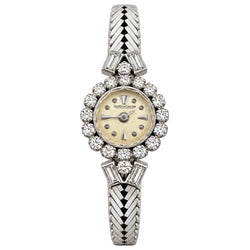 Montre JAEGER-LECOULTRE en or blanc et diamants