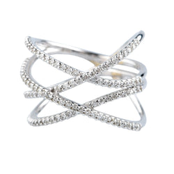 White Gold Diamond Pave Ring