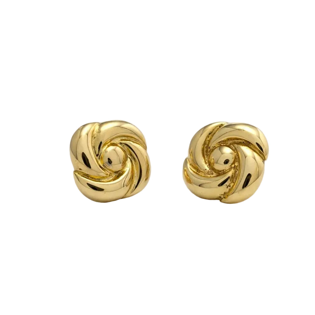 Yellow Gold Stud Earrings