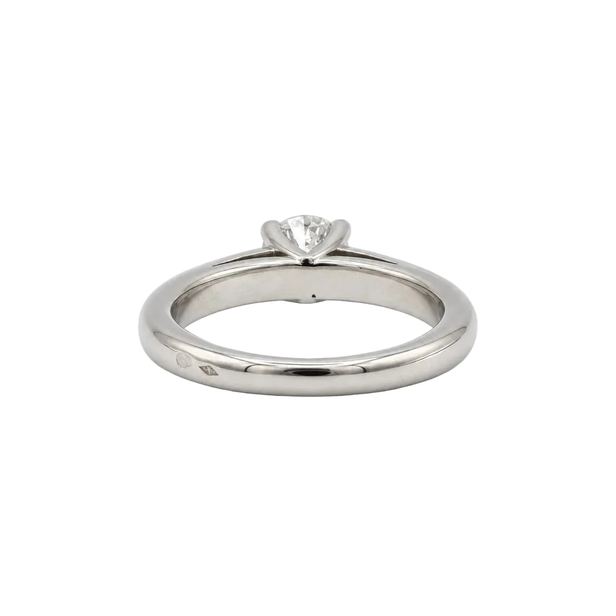 White Gold Solitaire Ring with Diamond
