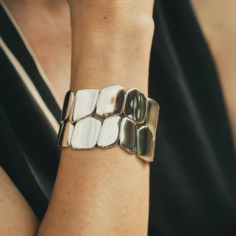Bracelet Manchette HERMÈS Niloticus en argent