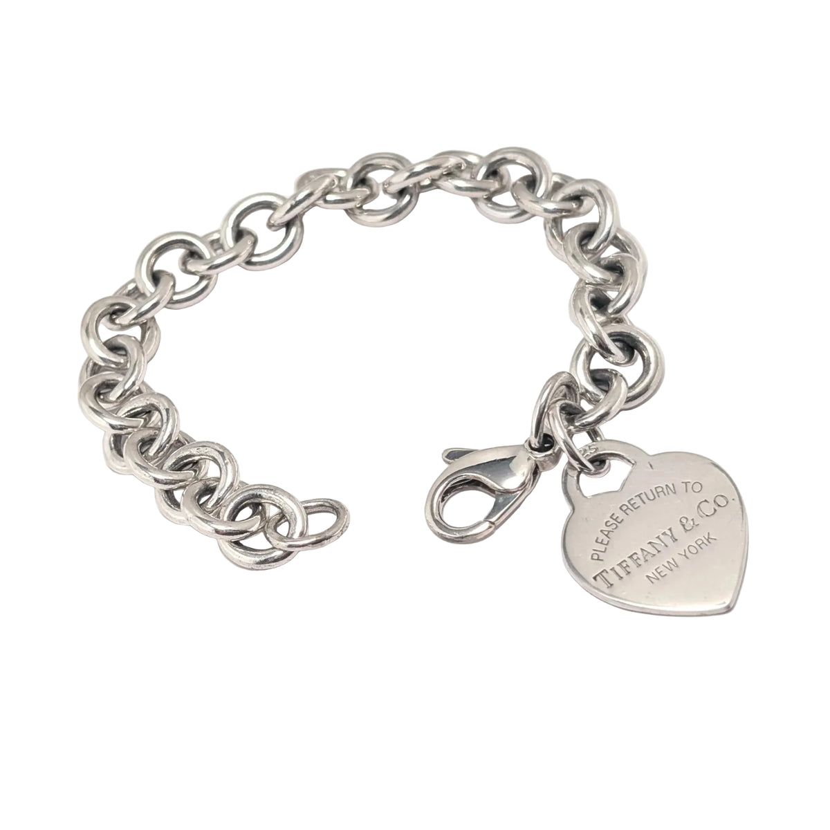 TIFFANY & CO. "Please Return to Tiffany & CO. New York" Silver Link Bracelet