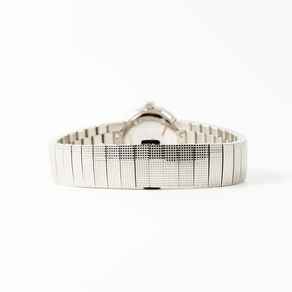 DIOR "La Baby D" ladies' watch in stainless steel, Mother-of-pearl, and diamonds