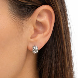 POIRAY Hoop Earrings in White Gold
