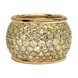 Bague Dôme en or jaune et diamants
