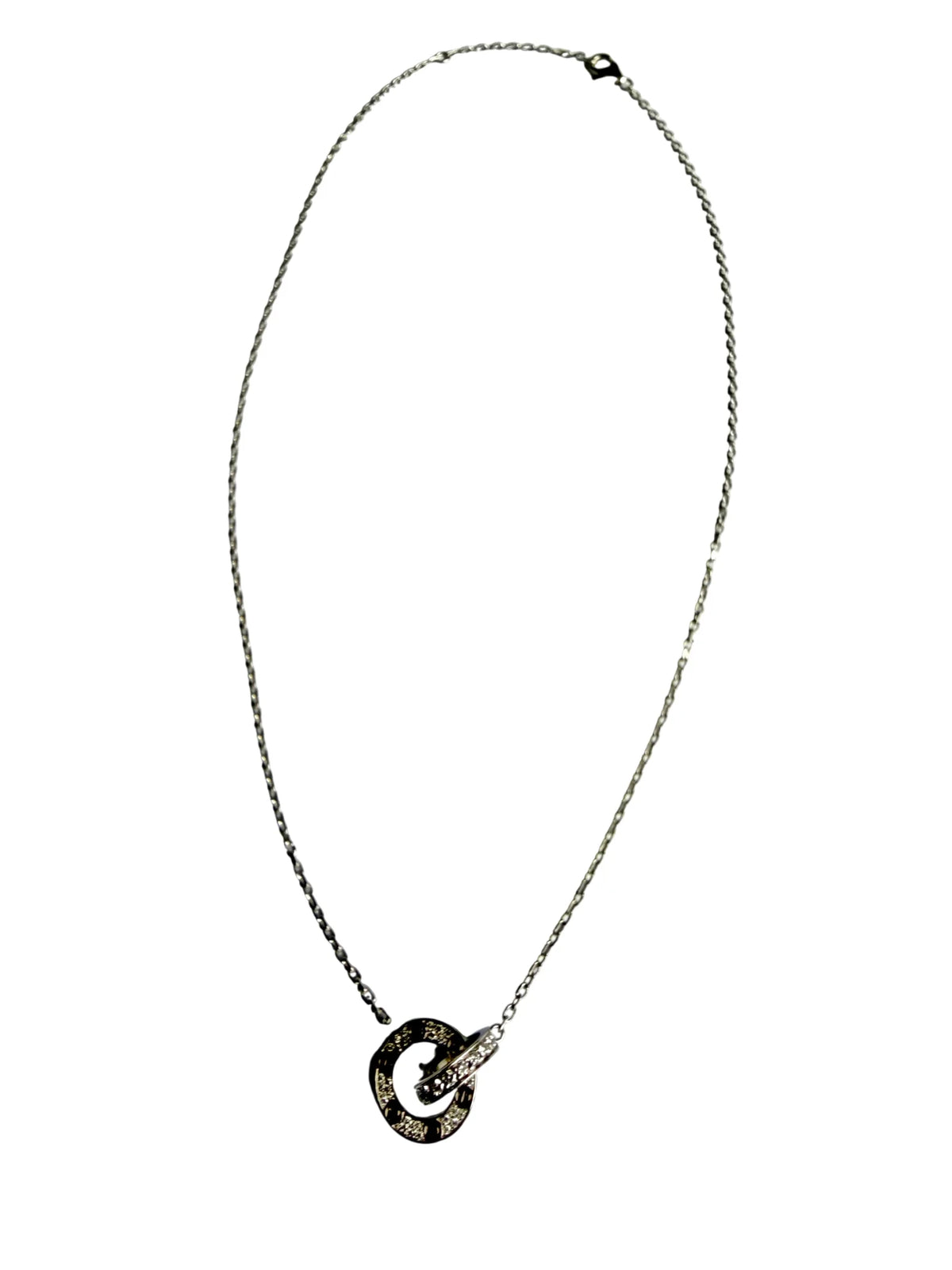 CARTIER "Love" Pendant Necklace in white gold and diamonds