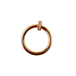 CARTIER "Juste un Clou" ring in rose gold and diamonds
