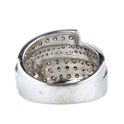 Yellow Gold and Diamond Pave Ring
