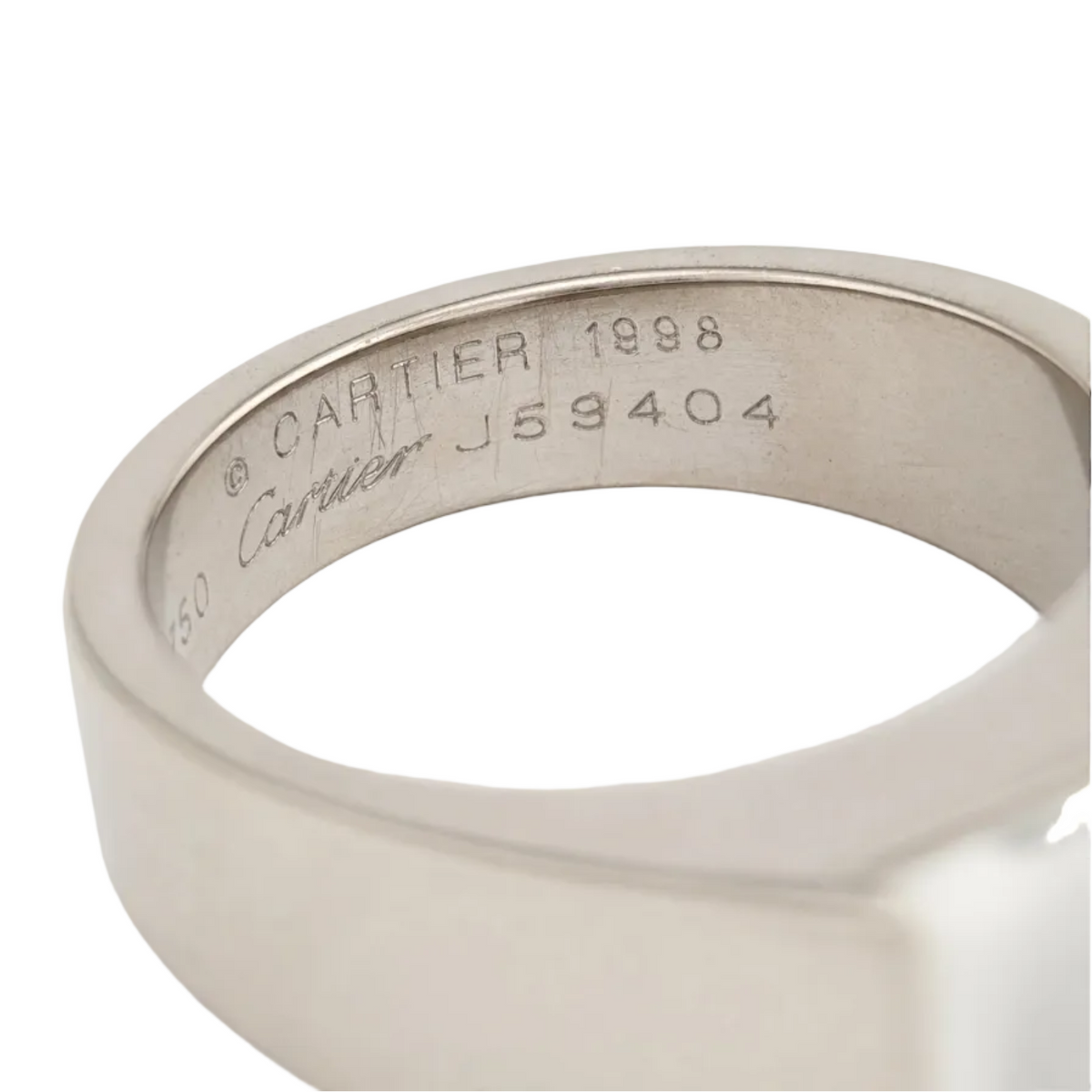 CARTIER Tank Ring in white gold with moonstone