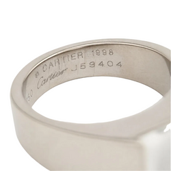 CARTIER Tank Ring in white gold with moonstone