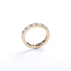 American Wedding Band in White Gold and Diamonds