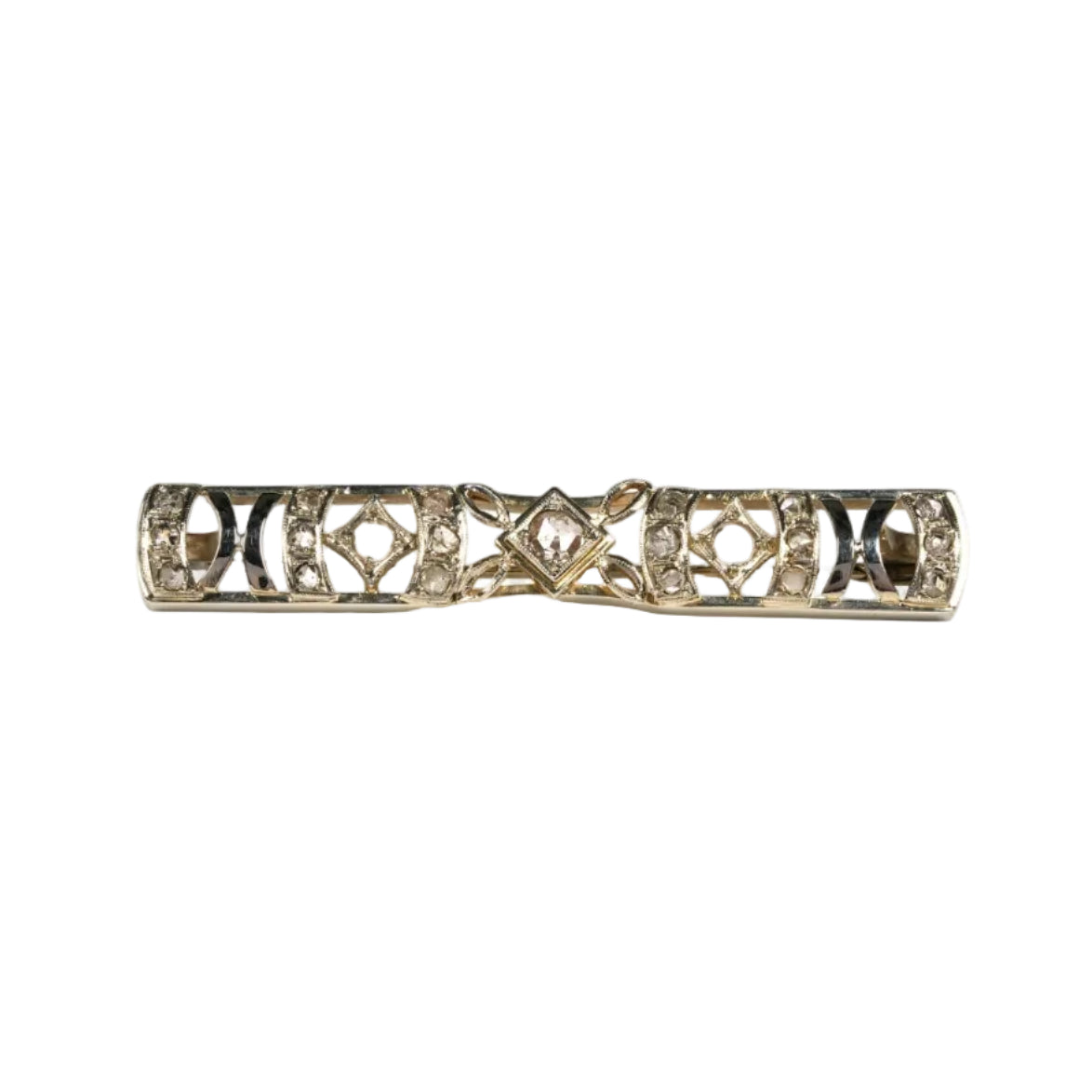 White Gold and Diamond Brooch