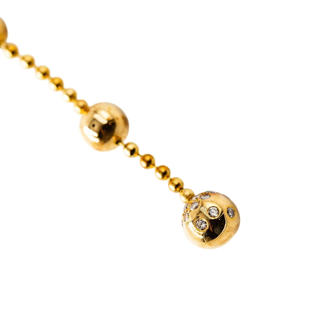 CARTIER "Draperie de décolleté" Pendant Necklace in yellow gold and diamonds