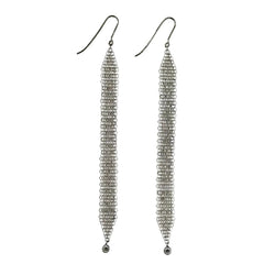 Boucles d'oreilles Pendantes TIFFANY & CO. par ELSA PERETTI en argent et diamants