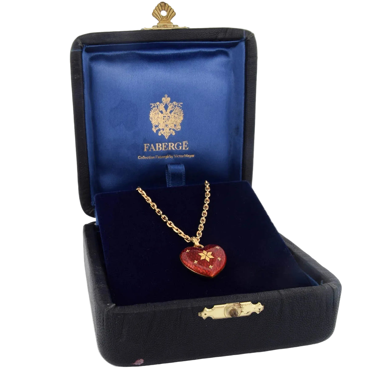 FABERGÉ Pendant Necklace in yellow gold, Enamel, and Diamonds