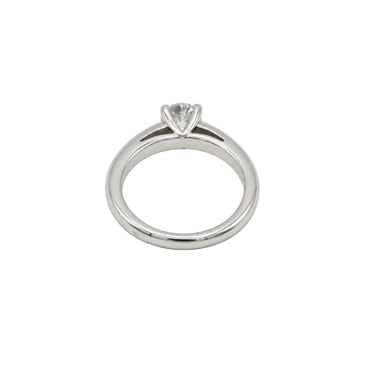 White Gold Solitaire Ring with Diamond