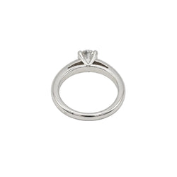White Gold Solitaire Ring with Diamond