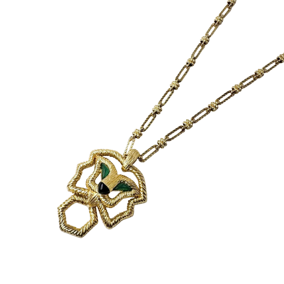 FRED Yellow Gold Pendant Necklace