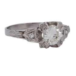 Platinum and Diamond Solitaire Ring