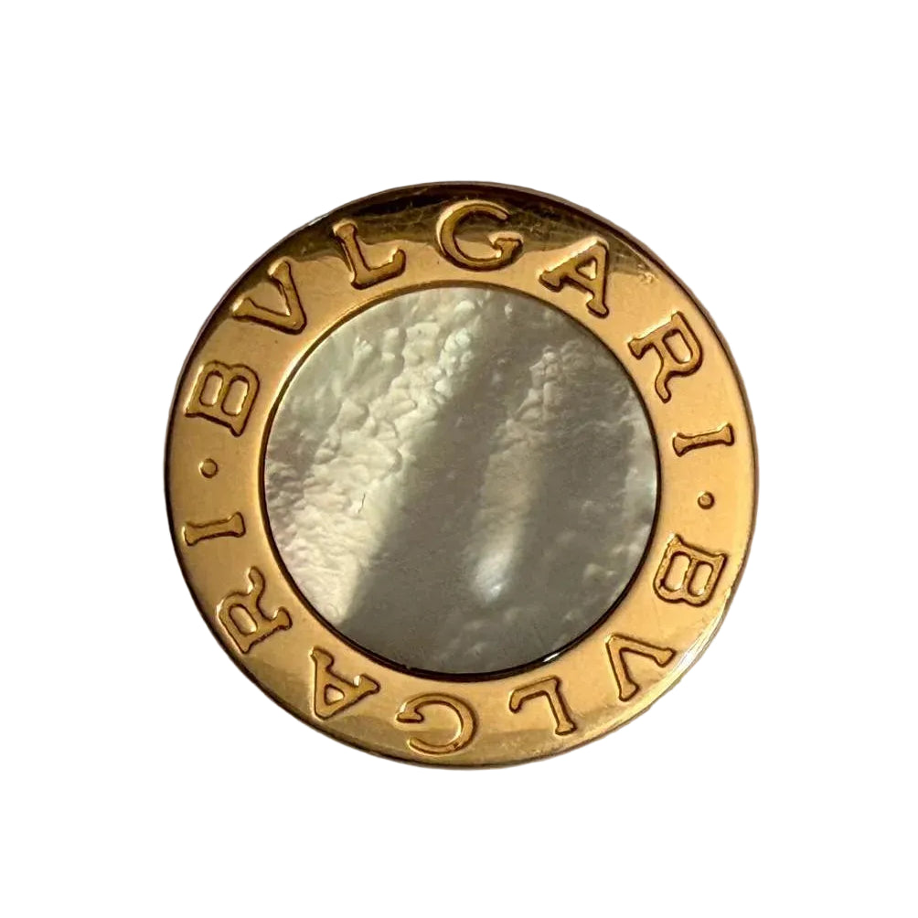 BULGARI ring in yellow gold and mother-of-pearl